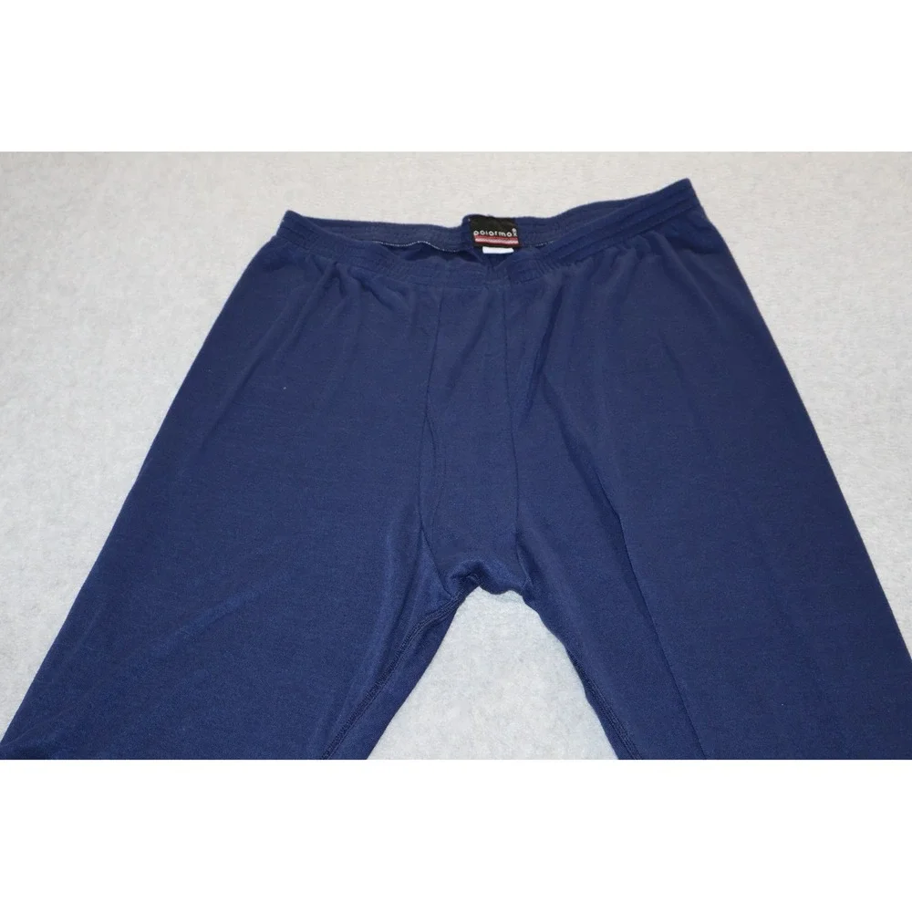 Polarmax Thermal Pants Men Large Blue Performance Base Layer Made in USA